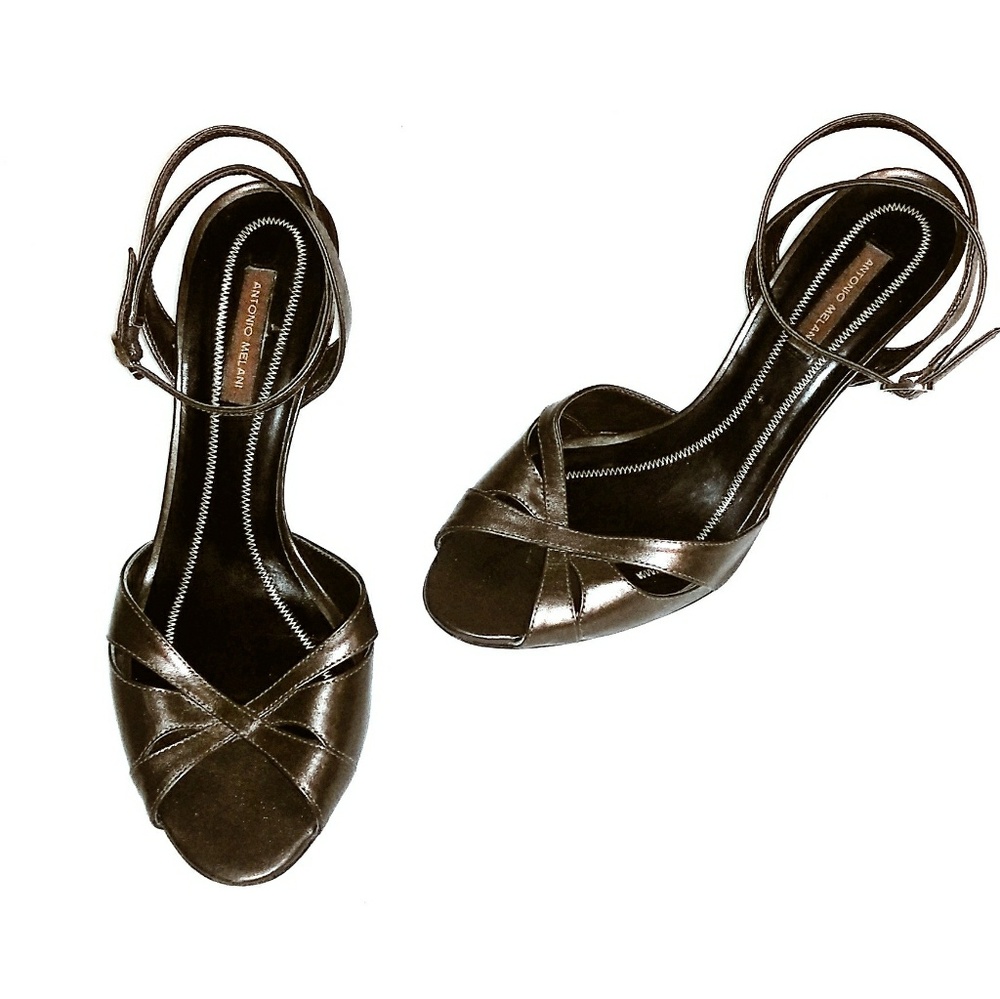 Antonio Melani Women's 7.5 Brown Strappy Heels